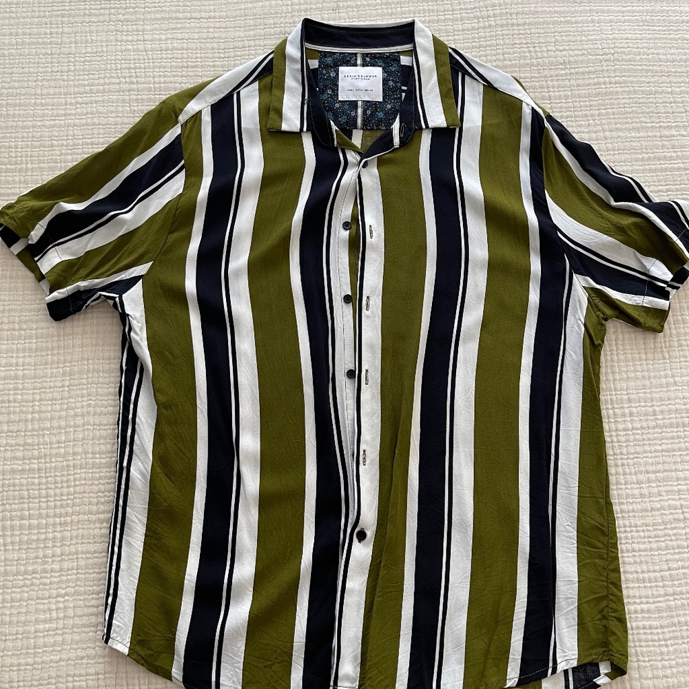 Denim & Flower Men’s Shirt Size L
